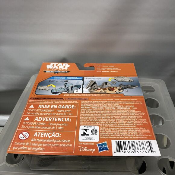 Star Wars Micro Machines Speeder Chase Rey Jakku Landspeeder Transporter MOC - Picture 10 of 10